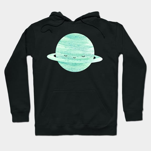 uranus cute planet Hoodie by shoko